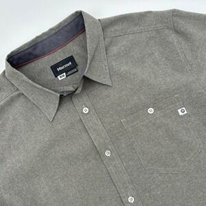 Marmot Mens Short Sleeve Button Up Shirt Outdoors Casual Travel Medium Vented